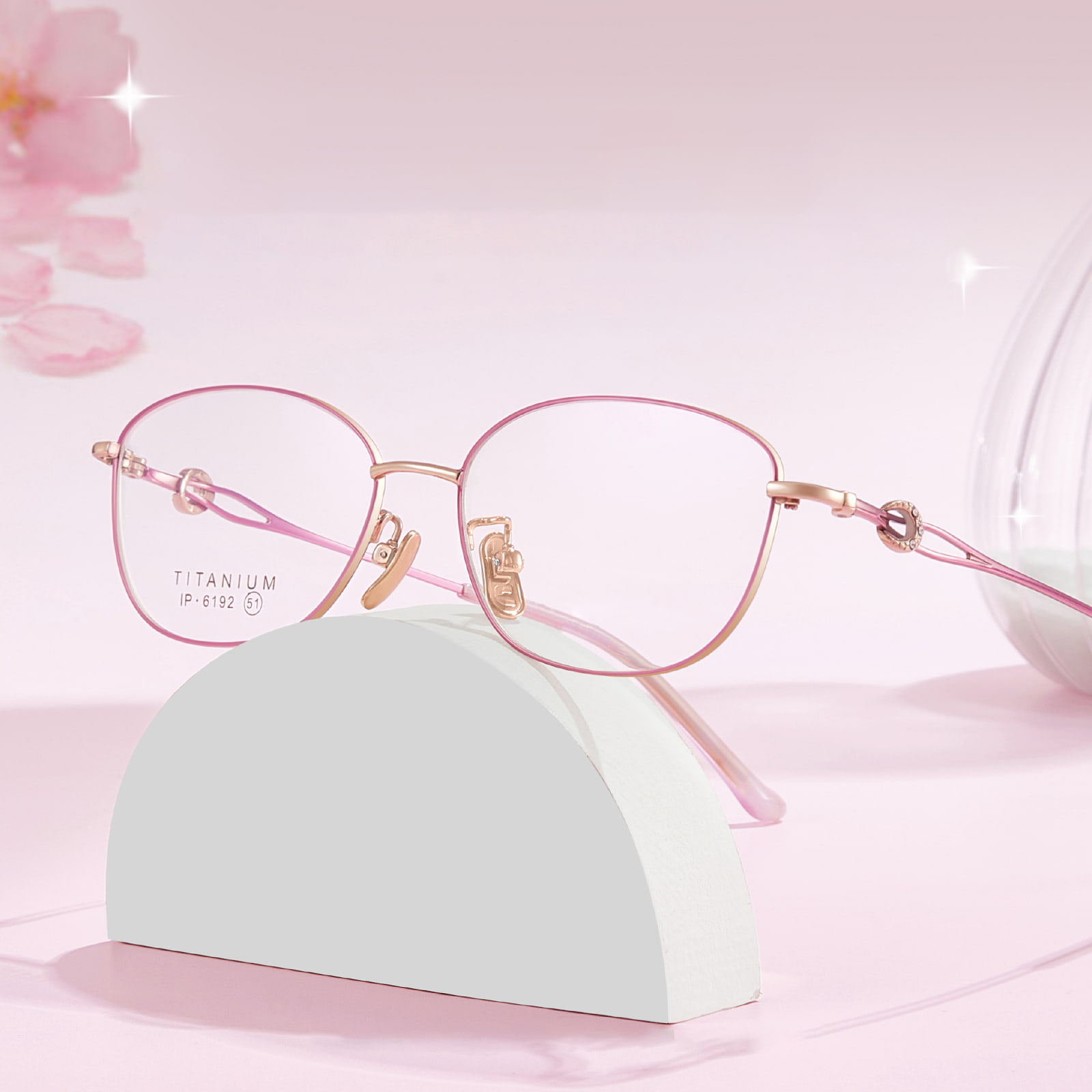 6192 Kính gọng nhỏ bằng kim cương nguyên chất không bị biến dạng