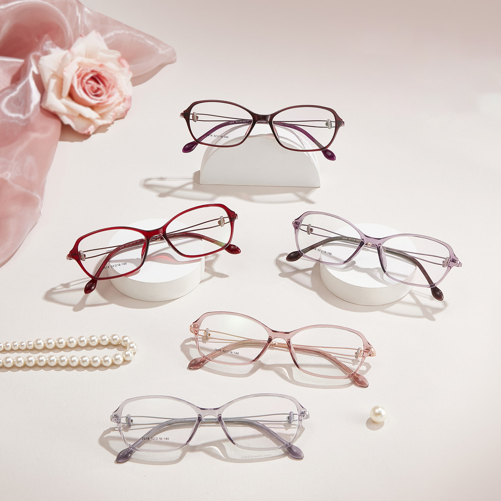 Kính TR90 đa giác thanh lịch 2618