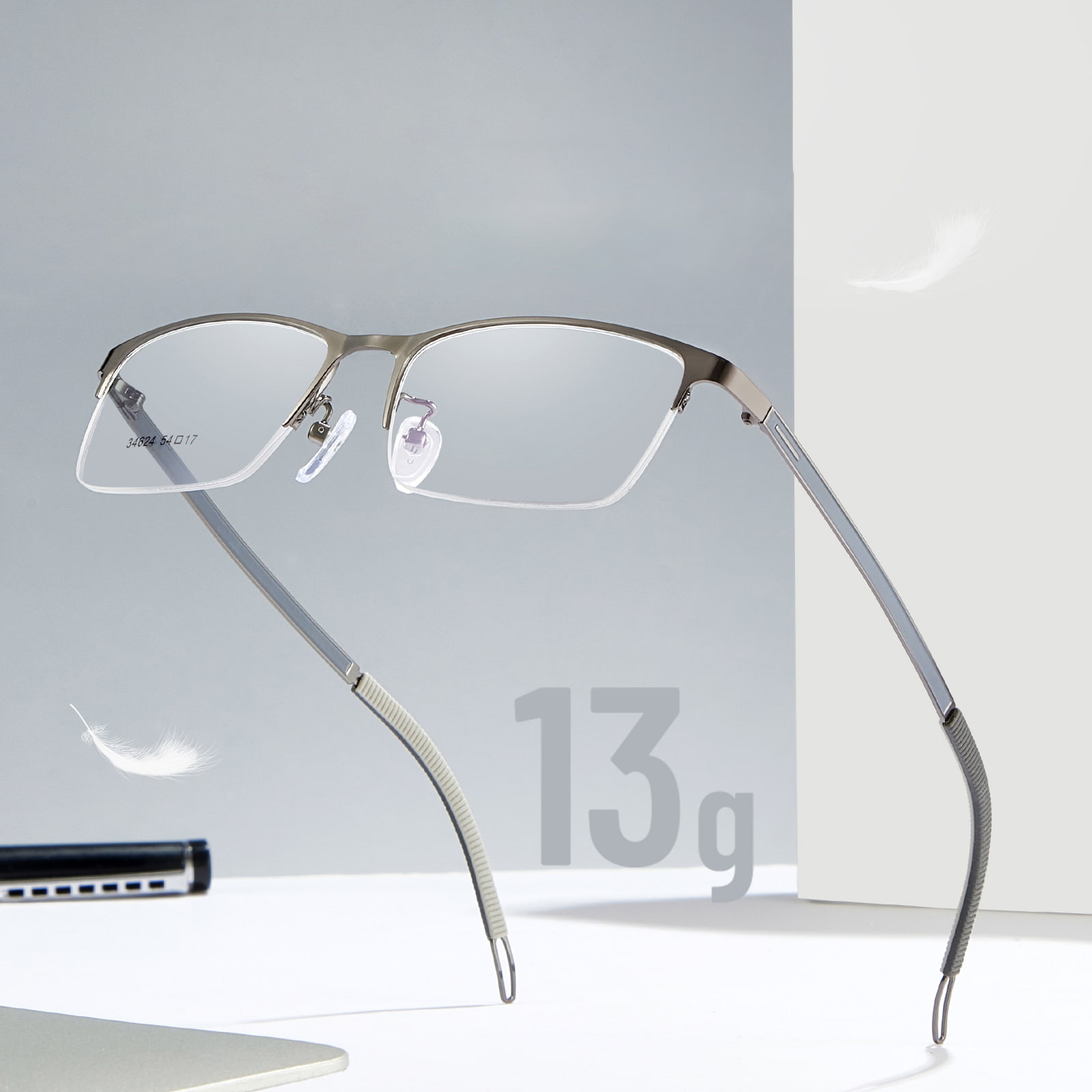 34624 Kính hợp kim phụ trợ đọc sách kiểu Bắc Âu