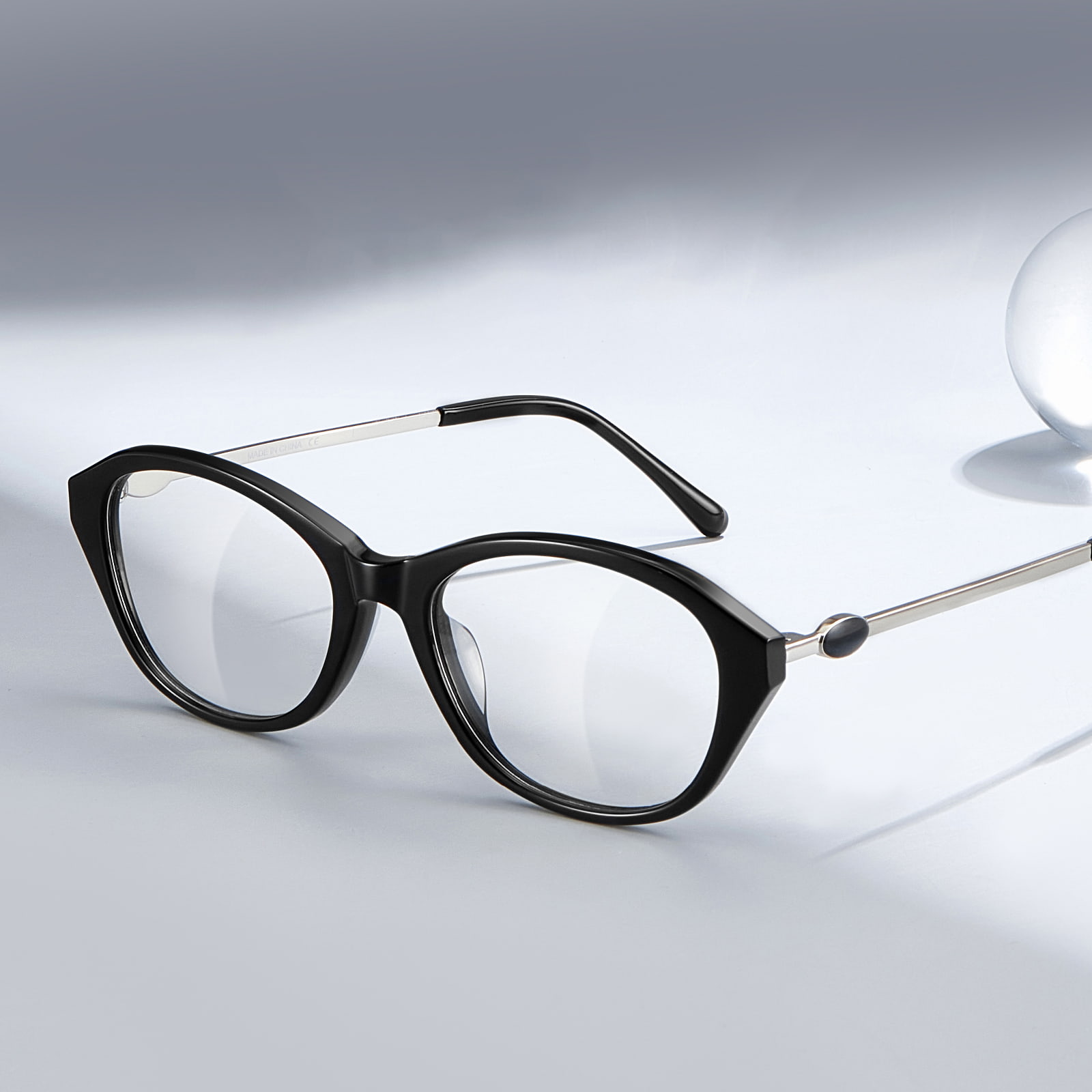 BC2039 Kính Acetate nhẹ mắt mèo cổ điển