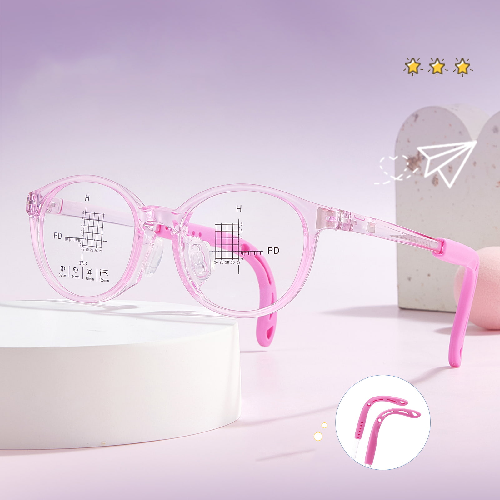 1713 Miếng đệm mũi bằng silicon mềm mại thoải mái có thể điều chỉnh