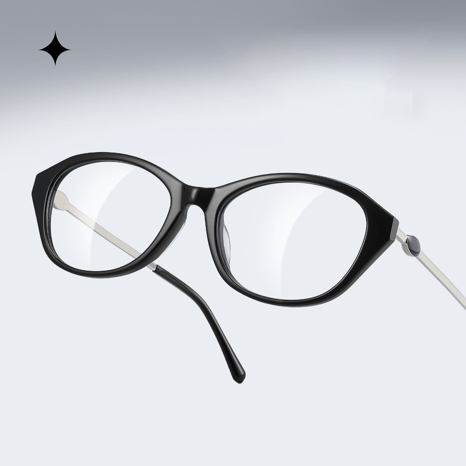 BC2039 Kính Acetate nhẹ mắt mèo cổ điển
