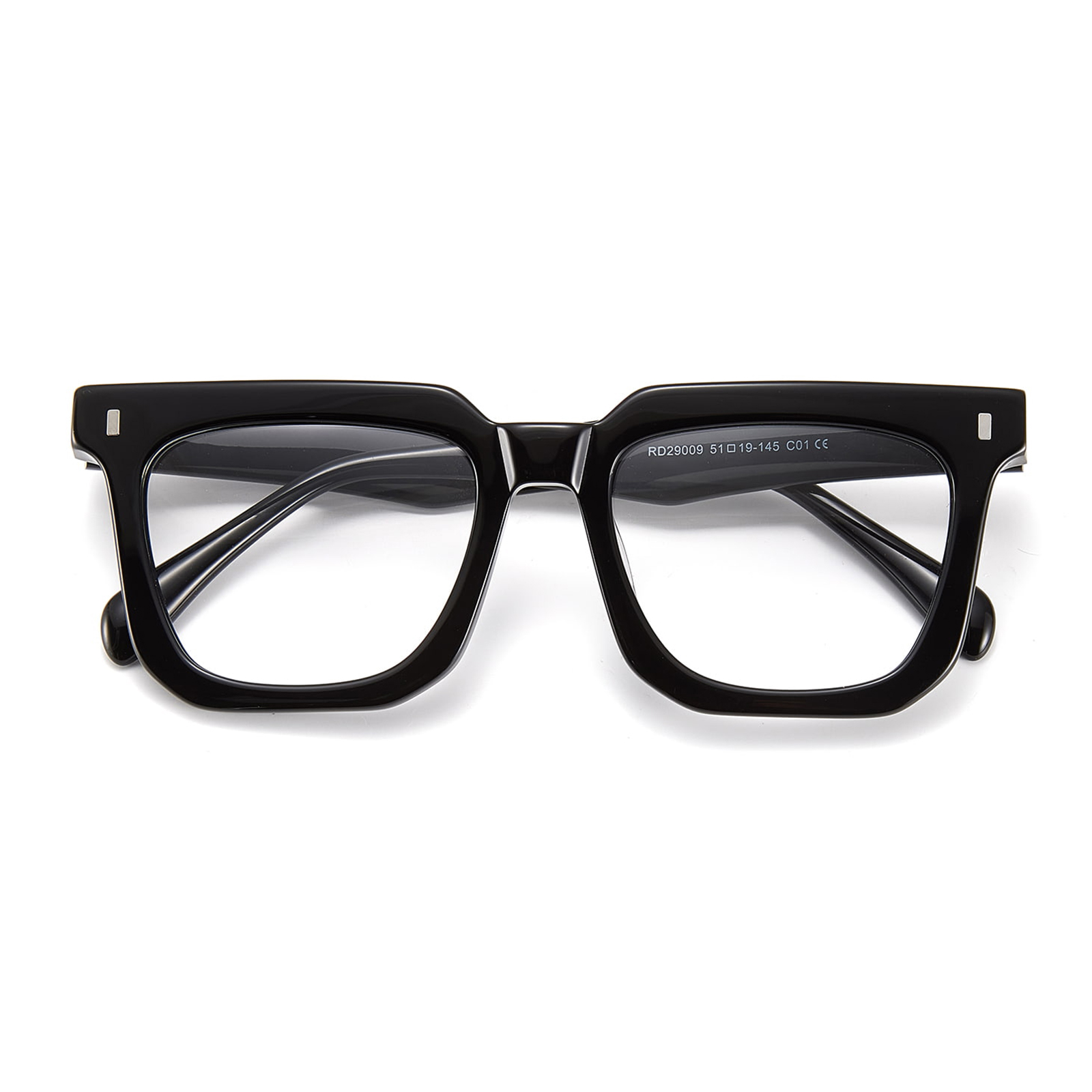 RD29009 Kính Acetate gọng vuông đậm màu đồi mồi